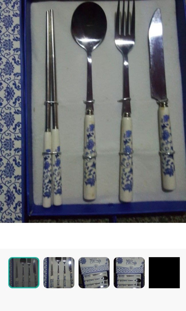 Bnib Beautiful Japanese cutlery set, Furniture & Home Living