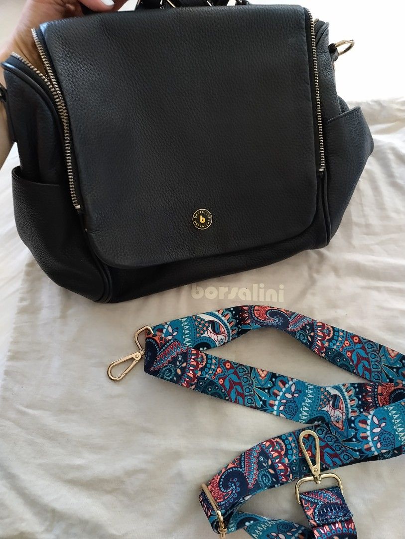 Borsalini Leather Backpack and Shoulder Bag (Category: Luxury Bags & Wallets) located in Las Pinas. Submitted by shopnshopperph (Listing ID 1224017633, Image 2). Description: It can be a backpack, shoulder bag and crossbody bag. Bought it from Thailand..