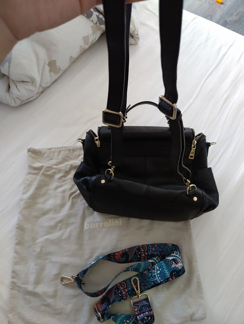 Borsalini Leather Backpack and Shoulder Bag (Category: Luxury Bags & Wallets) located in Las Pinas. Submitted by shopnshopperph (Listing ID 1224017633, Image 3). Description: It can be a backpack, shoulder bag and crossbody bag. Bought it from Thailand..