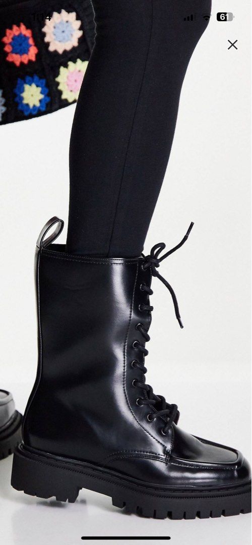 Monki lace up boots sale