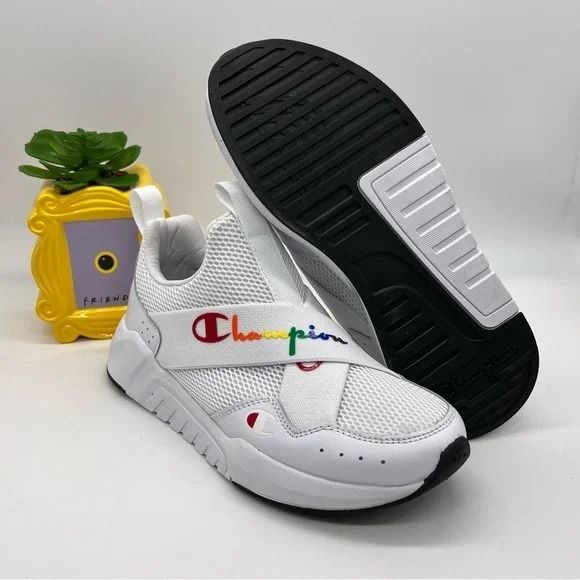 CHAMPION Women s X White Rainbow Sneakers Size 8 From USA Women s