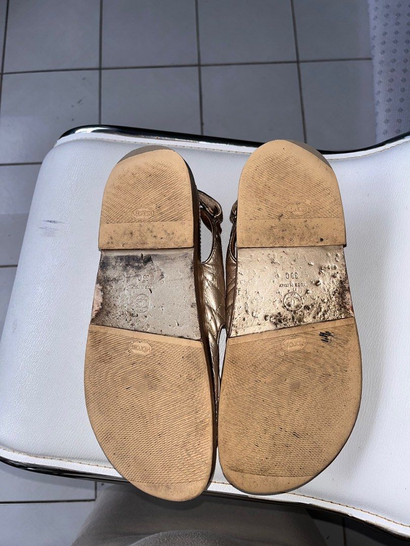 chanel dad sandals rubber