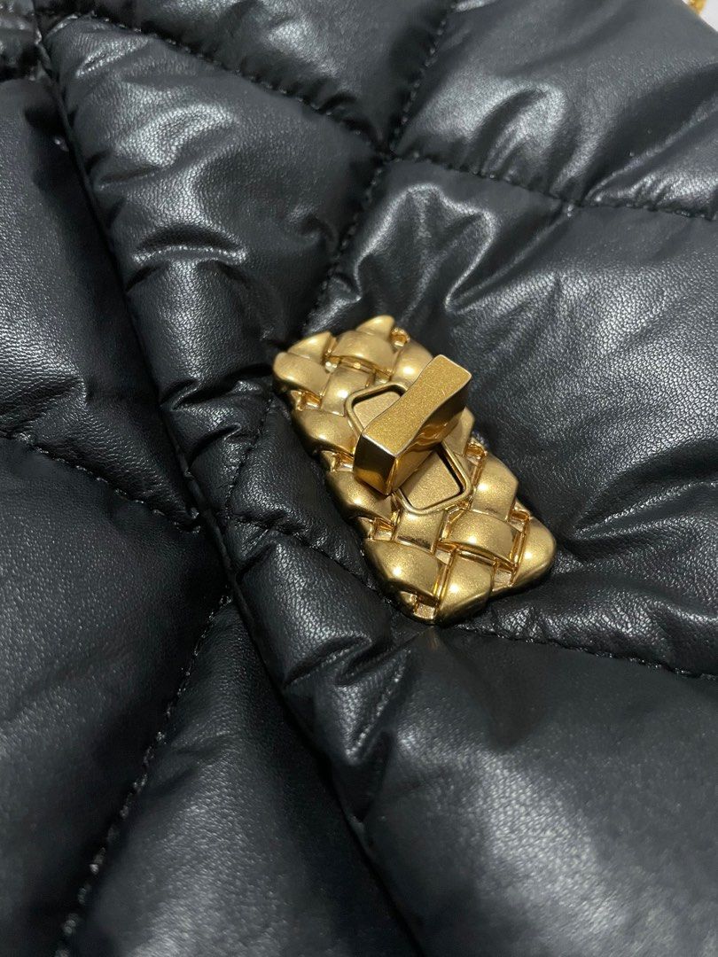 Charl & Keith Paffuto Large Padded Shoulder Bag Black, Women's