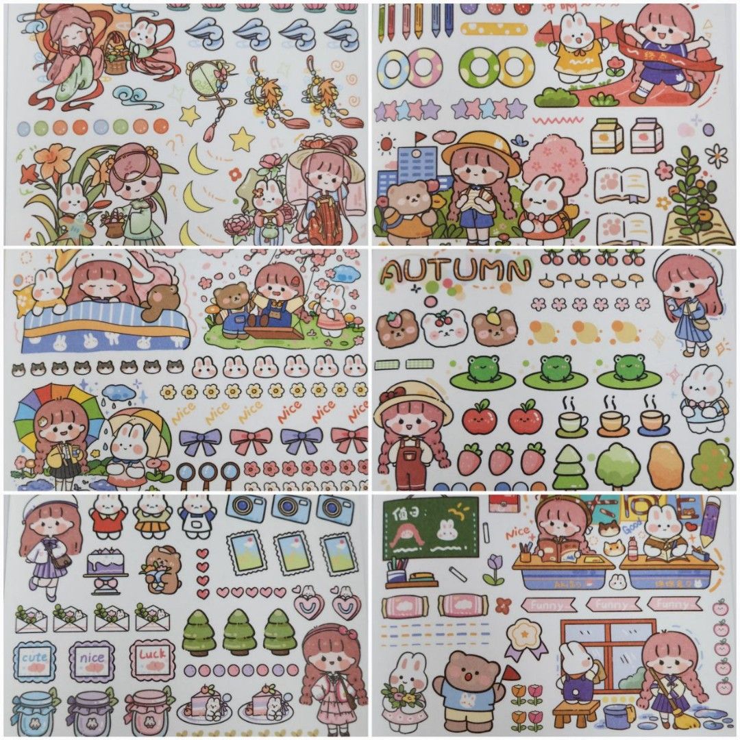Cheap sticker sheets lucky draw, Hobbies & Toys, Memorabilia