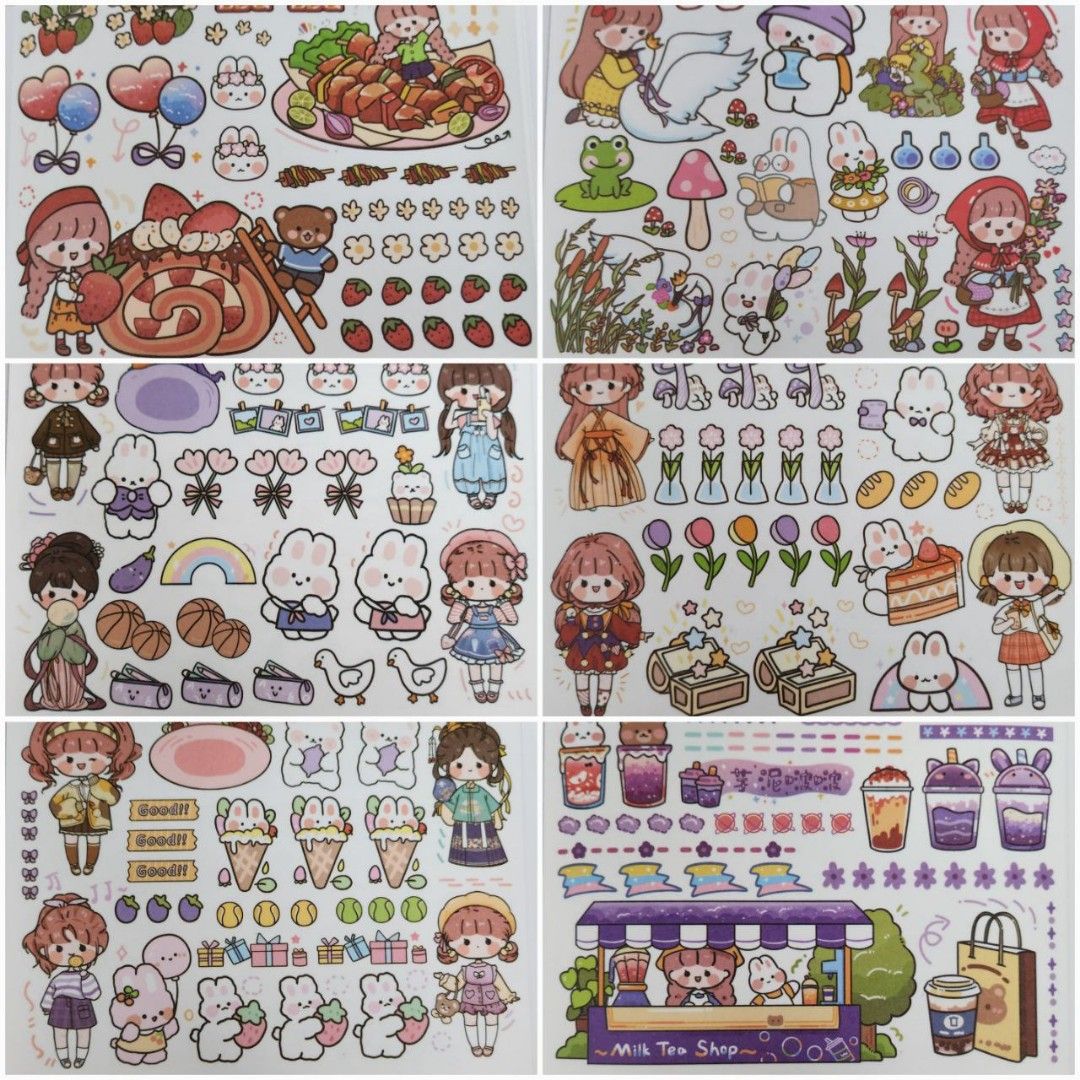 Cheap sticker sheets lucky draw, Hobbies & Toys, Memorabilia