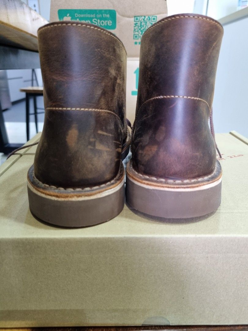 clarks men's bushacre 2 chukka boot beeswax