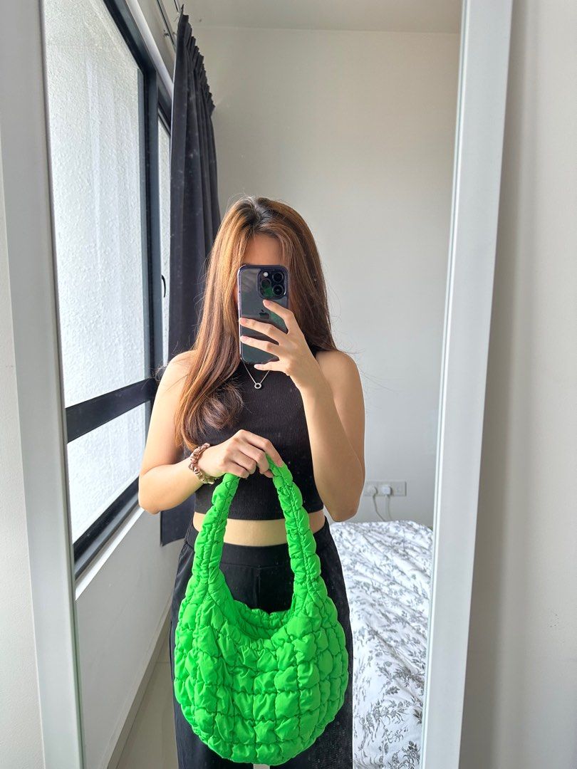 COS mini quilted bag Green