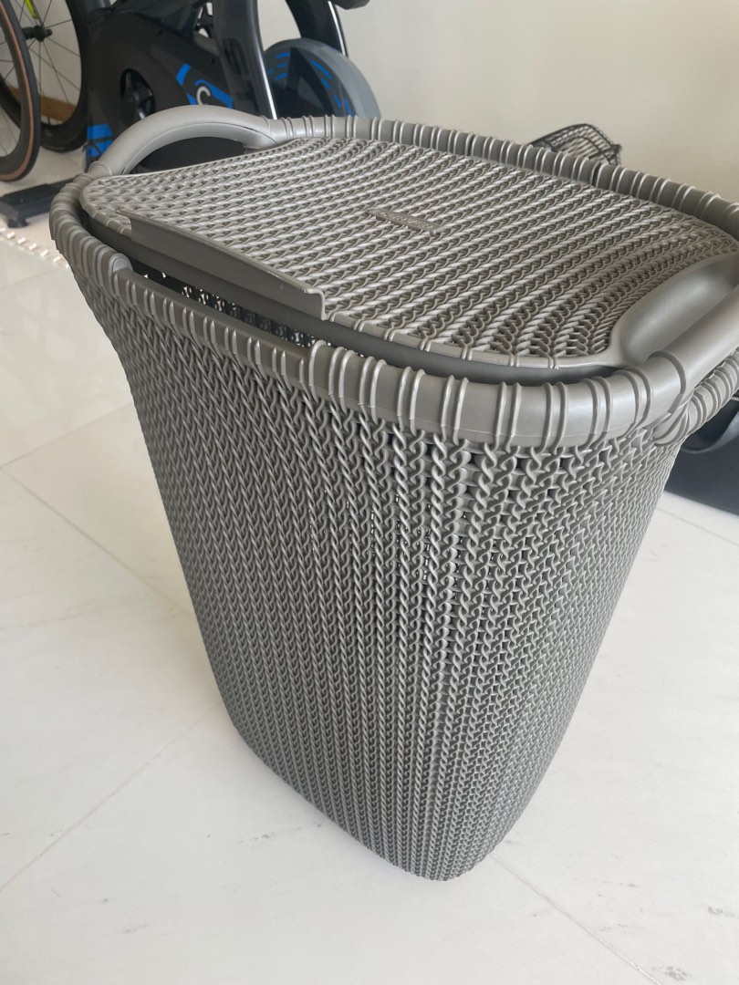 Curver Laundry 57l Hamper, Furniture & Home Living, Home Improvement