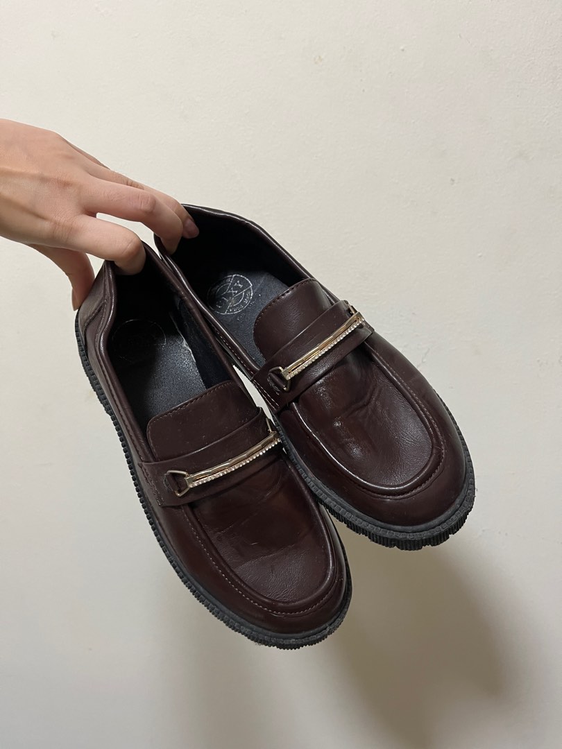 women's dark brown loafers