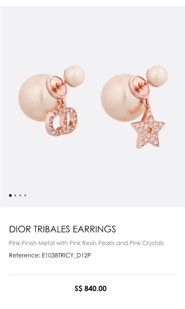 Tribales Earrings White  Womens Dior Earrings  Rincondelamujer