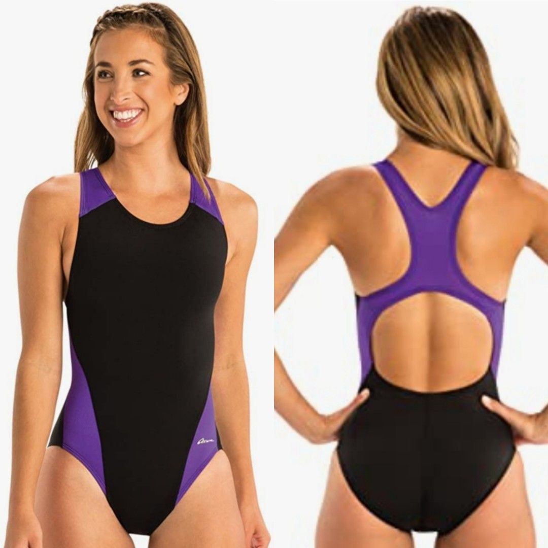 Plus Size Dolfin Ocean Performance Back Colorblock One-Piece Swimsuit