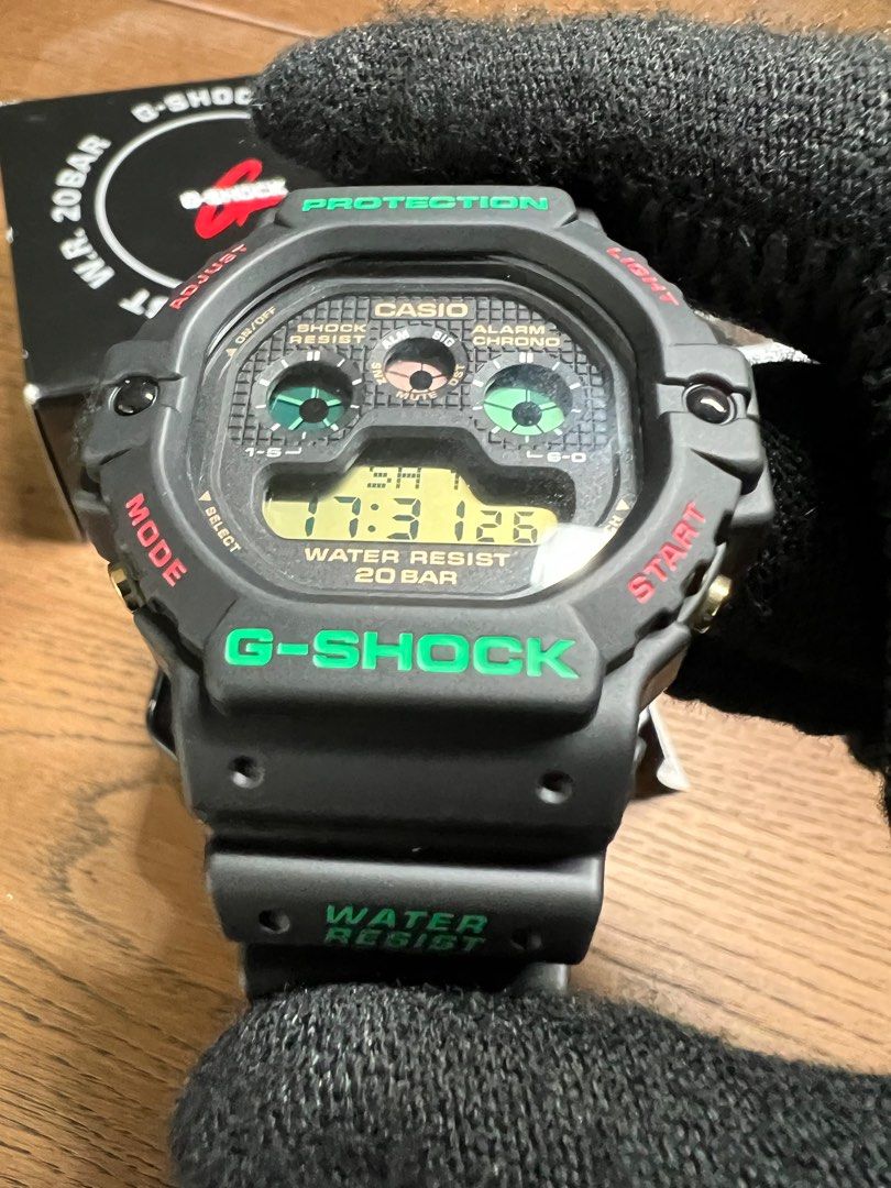 DW5900TH1 Gshock Tapak kucing Rasta NOS NEW