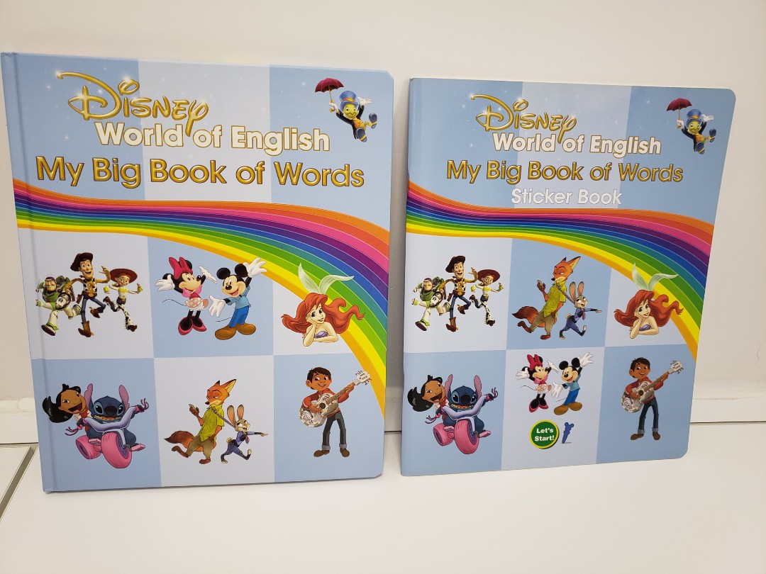 迪士尼美語世界DWE 新版My Big Book of Words, 興趣及遊戲, 書本& 文具