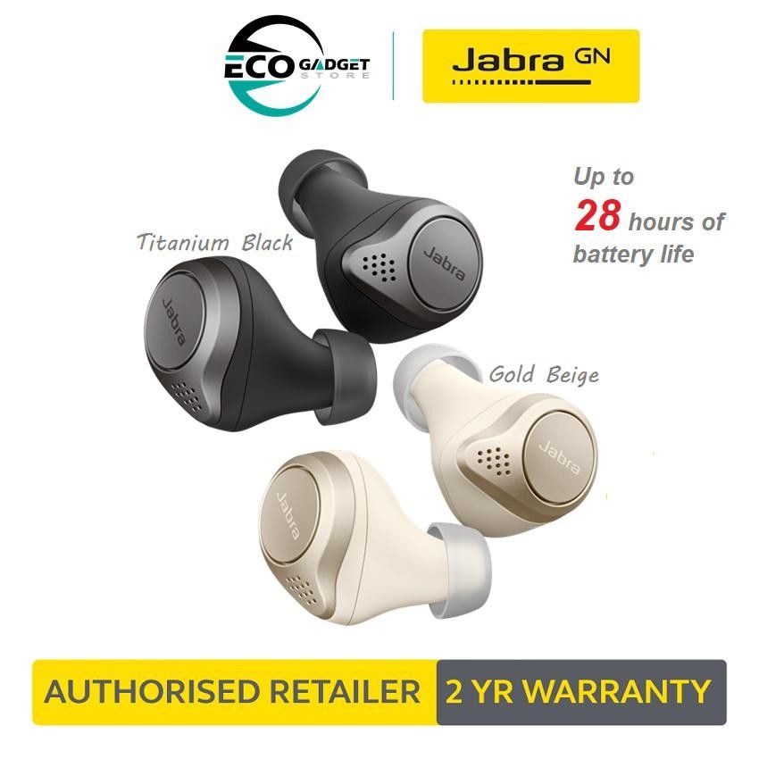 Earphone Jabra ELITE 75t Truly Wireless Bluetooth 5.0 Earbuds With Long Battery Life and Wireless Charging Sport Earphone Tws In Ear subwoofer n