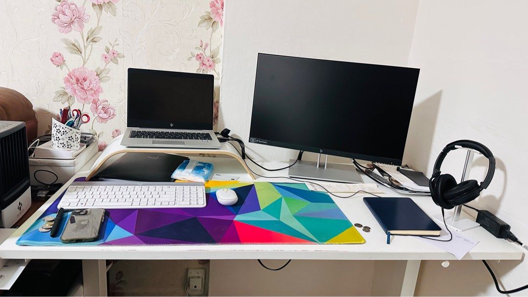 IKEA Ergonomic height adjustable table, Furniture & Home Living