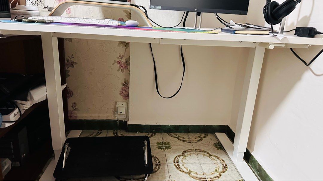 IKEA Ergonomic height adjustable table, Furniture & Home Living