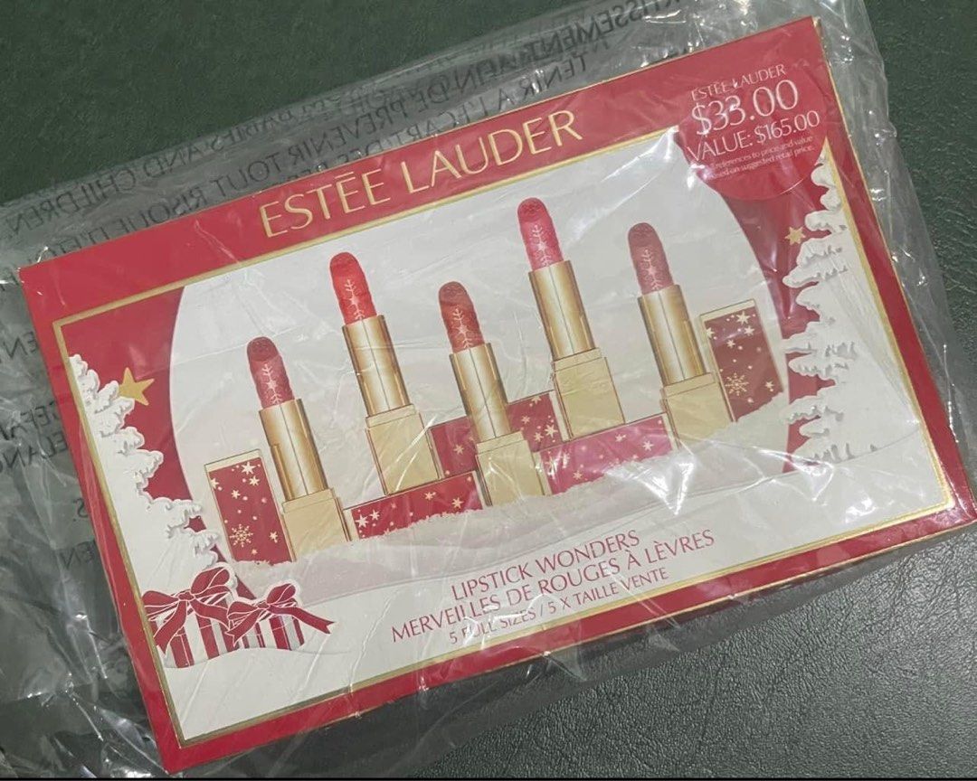 Set son màu Estee Lauder Lipstick Wonders Merveilles De Rouges A Levres  5  MàuSet son màu Estee Lauder Lipstick Wonders Merveilles De Rouges A Levre –  SaigonScent