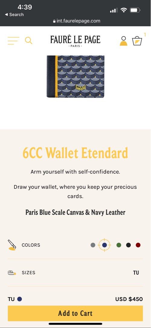 Etendard 6CC Wallet