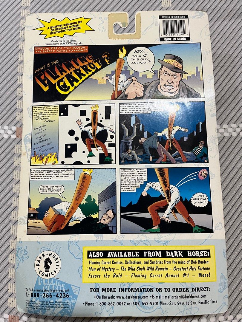 Flaming carrot action figure sales