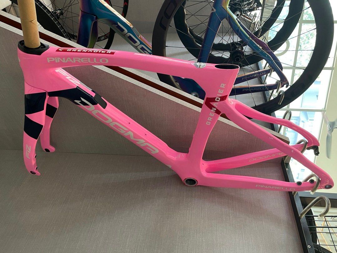 Frame SET 2021 PINARELLO Dogma F12 Giro d Italia Special Edition Grenadier Pink Ineos Disc Brake