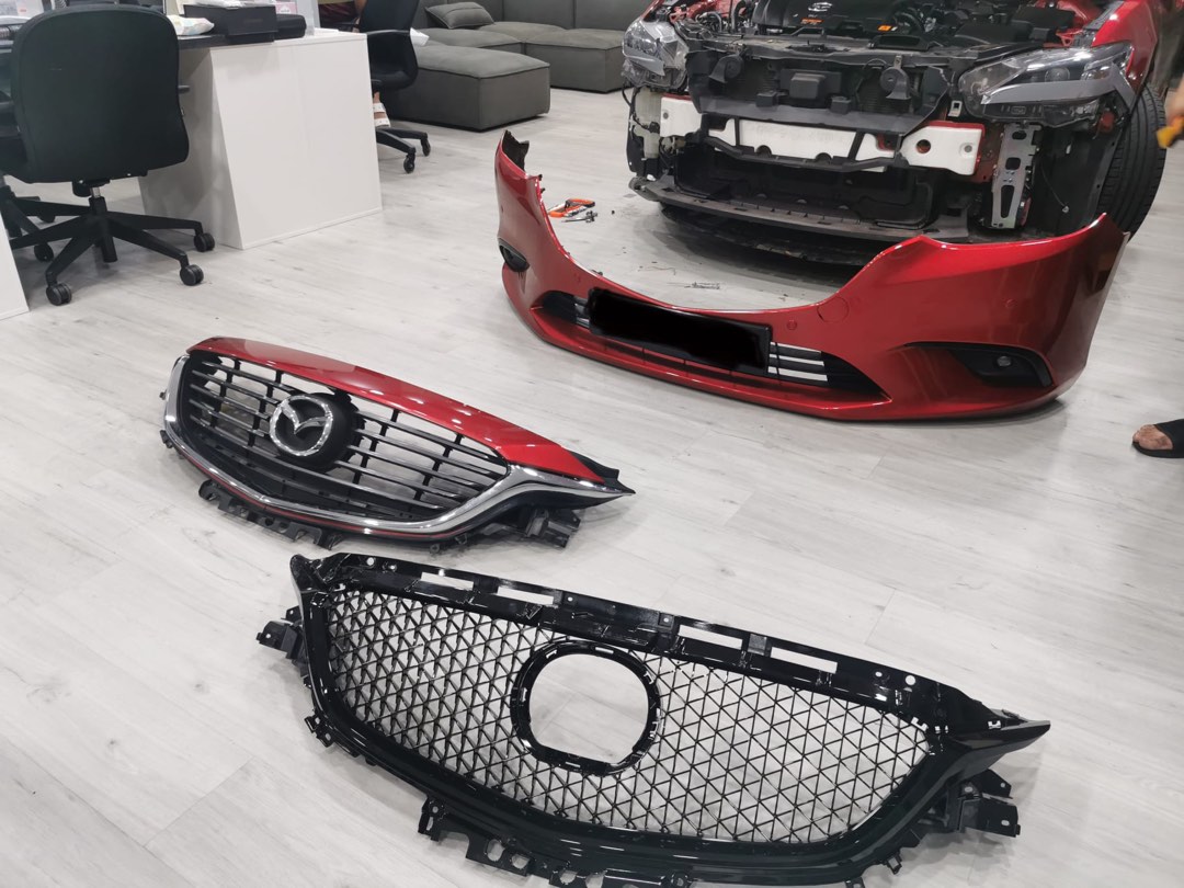Front grill installation, Car Accessories, Accessories on Carousell
