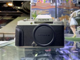 至抵玩入門富士機* Fujifilm XT100 X-T100 淨機身富士色反芒復古外型操作容易入門機一流旅行影下相2420萬像素夠哂用, 攝影器材,  相機