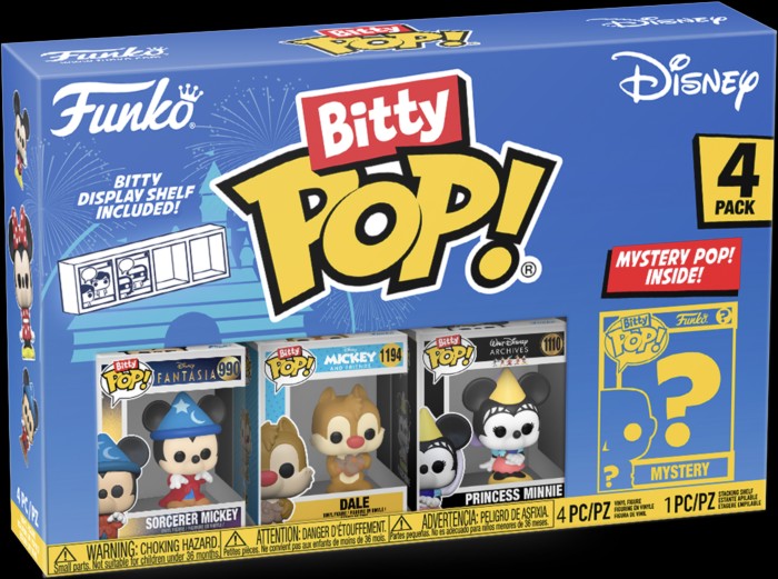 Bitty Pop Sorcerer Mickey 4-pack