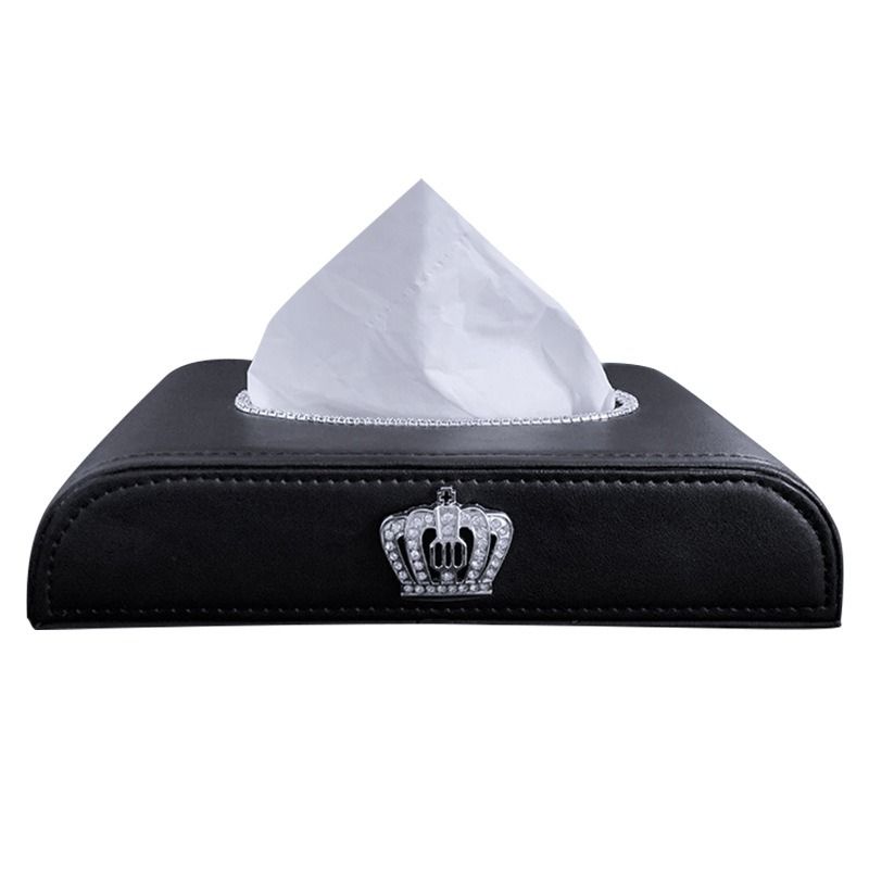 Garson D.A.D VIP Crown With Diamond Tissue Box DAD, Car Accessories