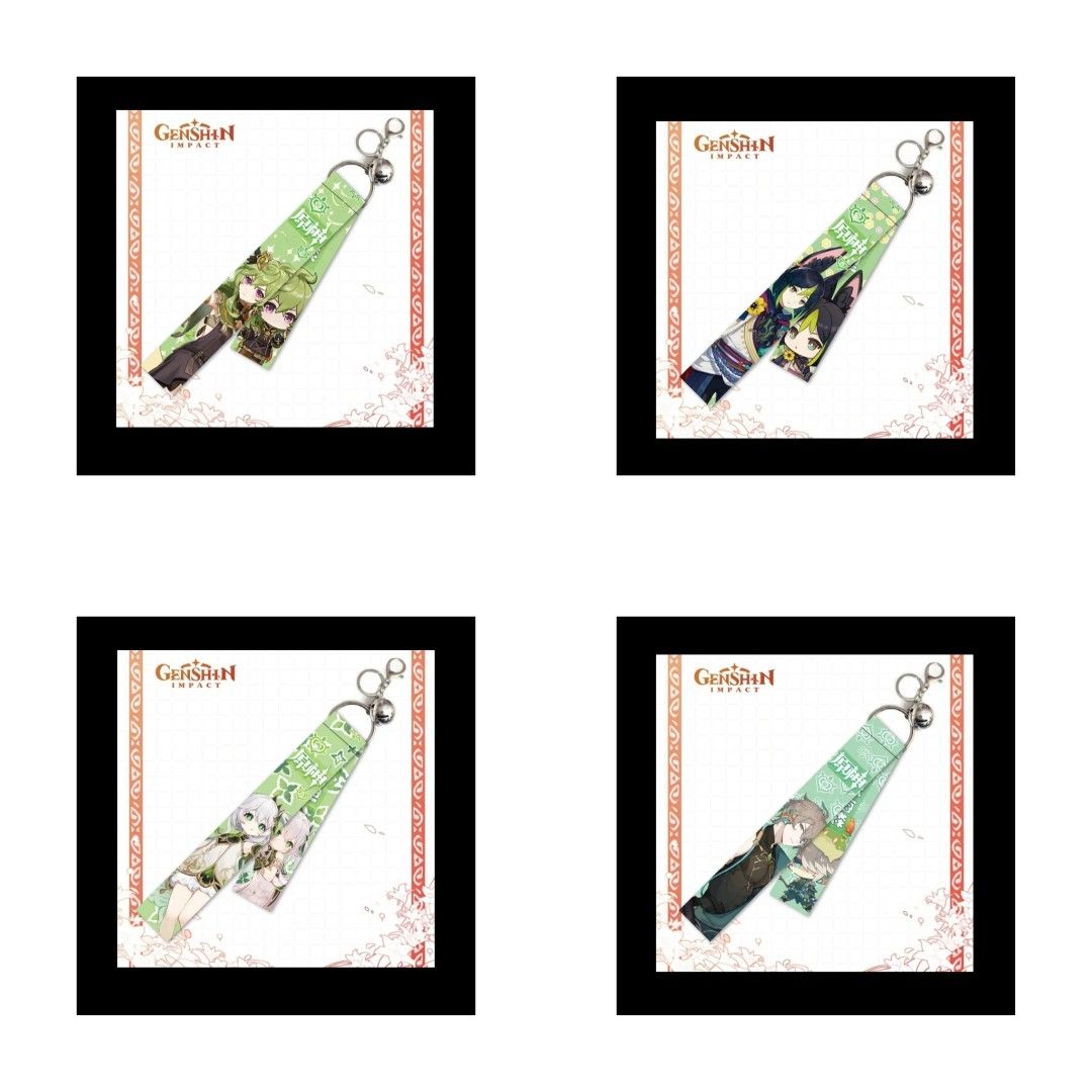 [Genshin] Character Keyholder Strap (Pre-Order) Geo Anemo Dendro Paimon ...