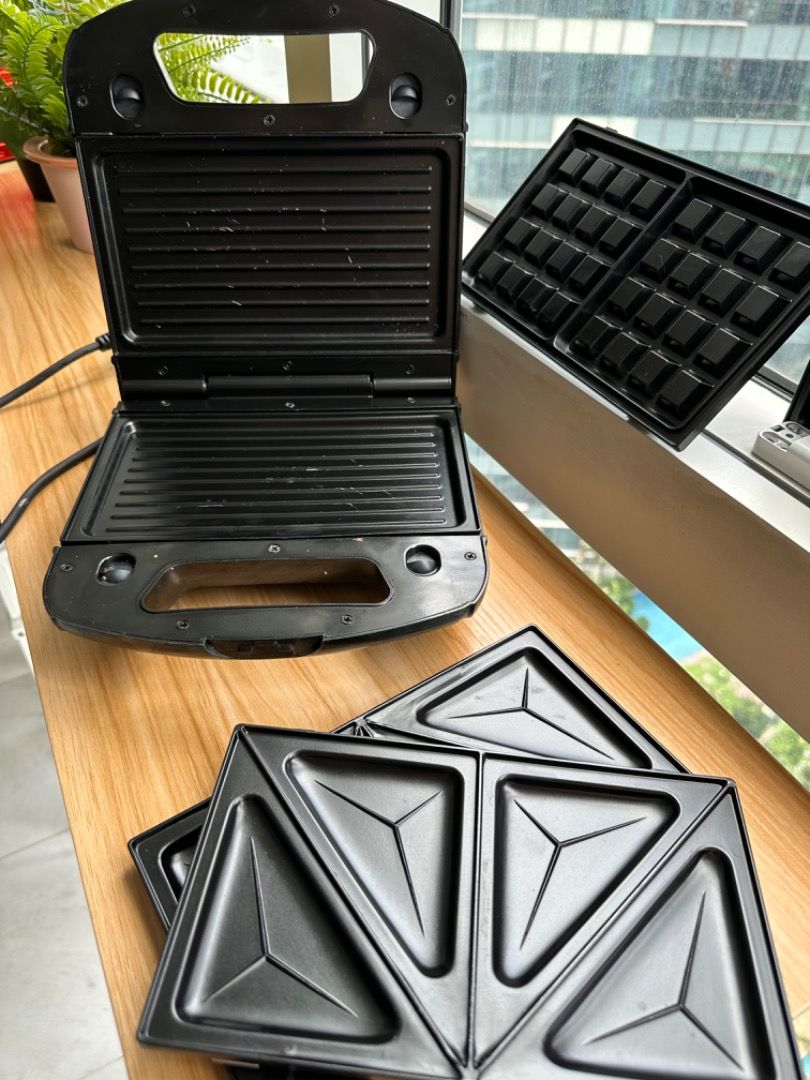 George Foreman Panini Press Waffle Maker TV Home Appliances