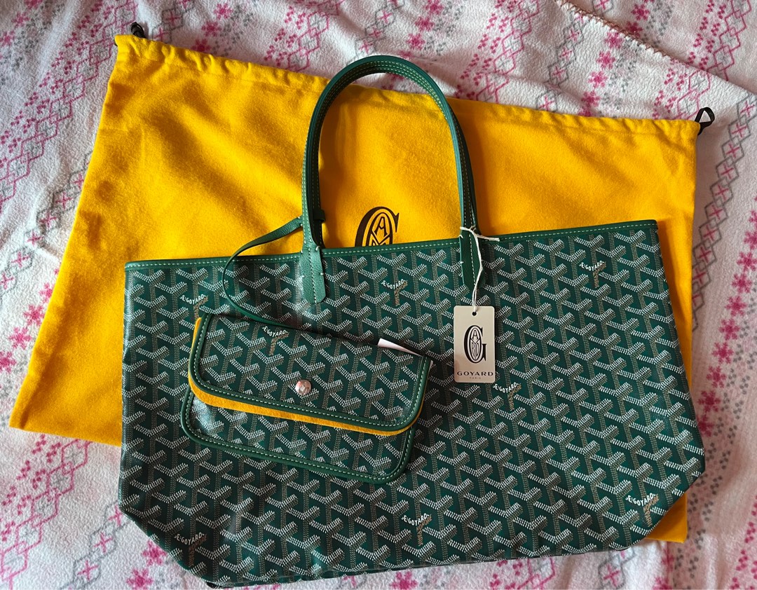 Goyard Artois MM BN Green, Luxury, Bags & Wallets on Carousell