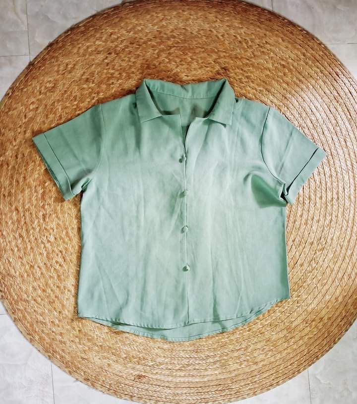 Green Top (Polo Style No Button) on Carousell