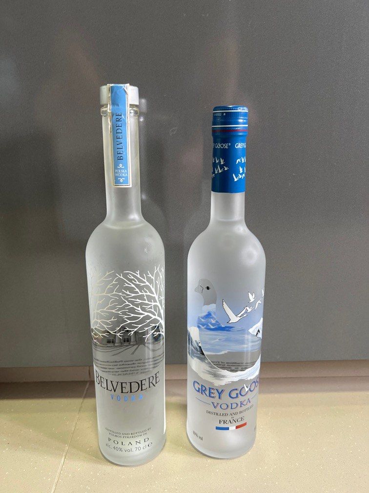 Grey Goose + Belvedere, Food & Drinks, Alcoholic Beverages on Carousell