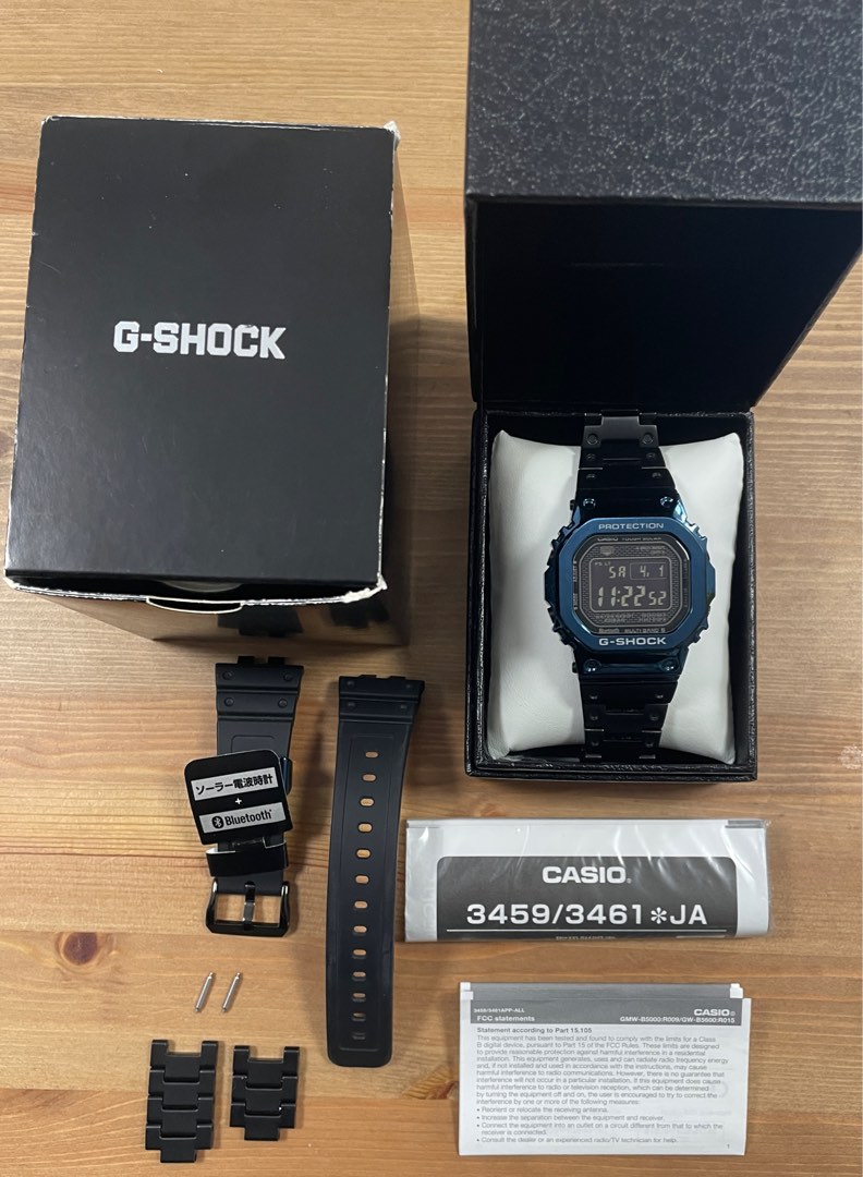 罕有！藍鋼版！已停產G-SHOCK GMW-B5000G-2 GMWB5000 GMW5000