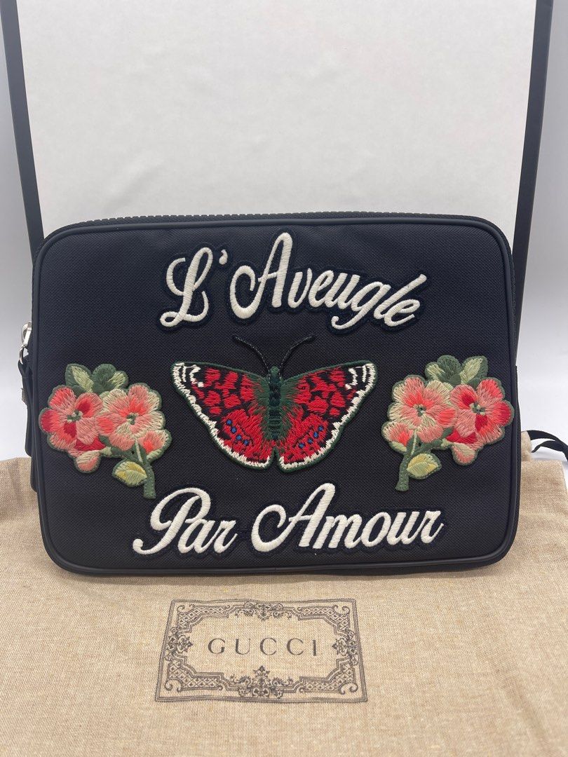Gucci butterfly clutch deals