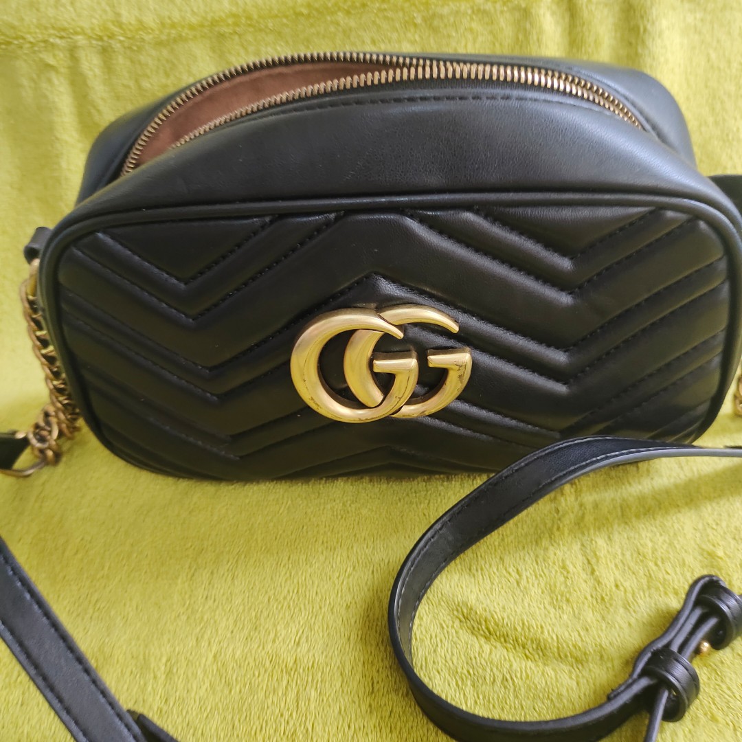 GUCCI SLING / BLACK, Luxury, Bags & Wallets on Carousell