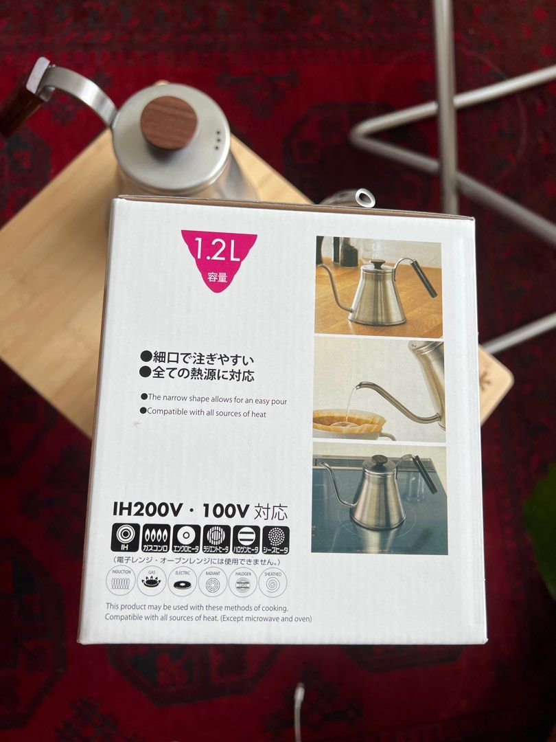 Hario Kettle made in Japan 1.2l, Sports Equipment, Hiking & Camping on