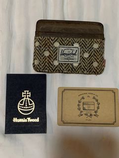 Herschel Harris Tweed card holder