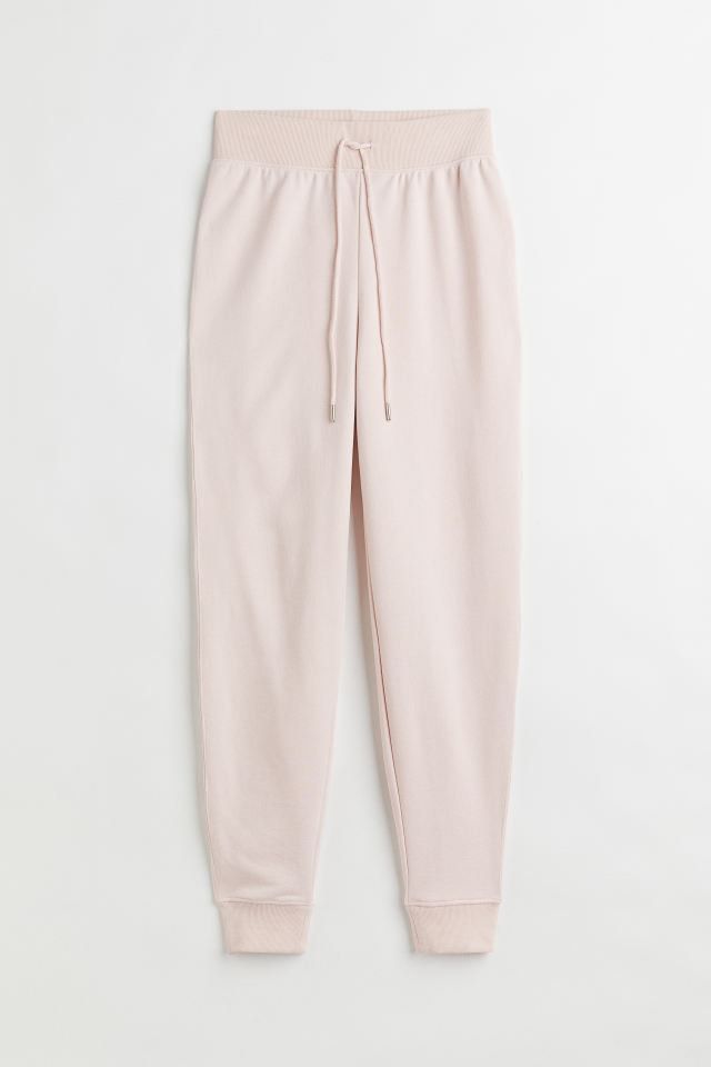 Pink joggers sales h&m