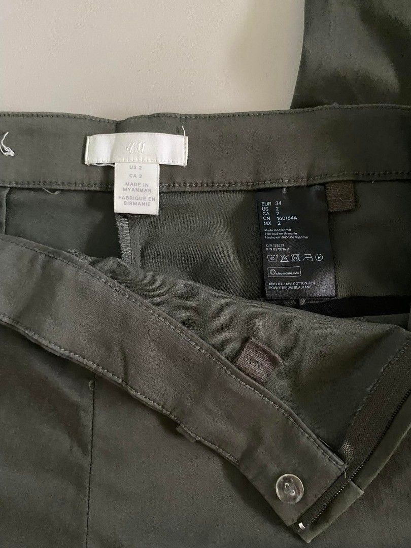H&M Pants (Category: Other Bottoms) located in Davao. Submitted by bletti_bletti (Listing ID 1224012390, Image 3). Description: H&M Used once only Bought from H&M store at Manhattan, NY Size: US 2 (best fit for petite body frame) Color: 10/10 RFS: Decluttering Fixed Price Shipping can also be through shoppee aside from the usual LBC/JRS/J&T.