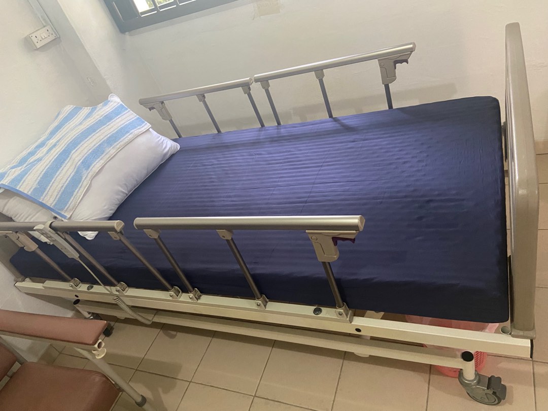 Electric Hospital Bed and Geriatric Chair, Furniture & Home Living