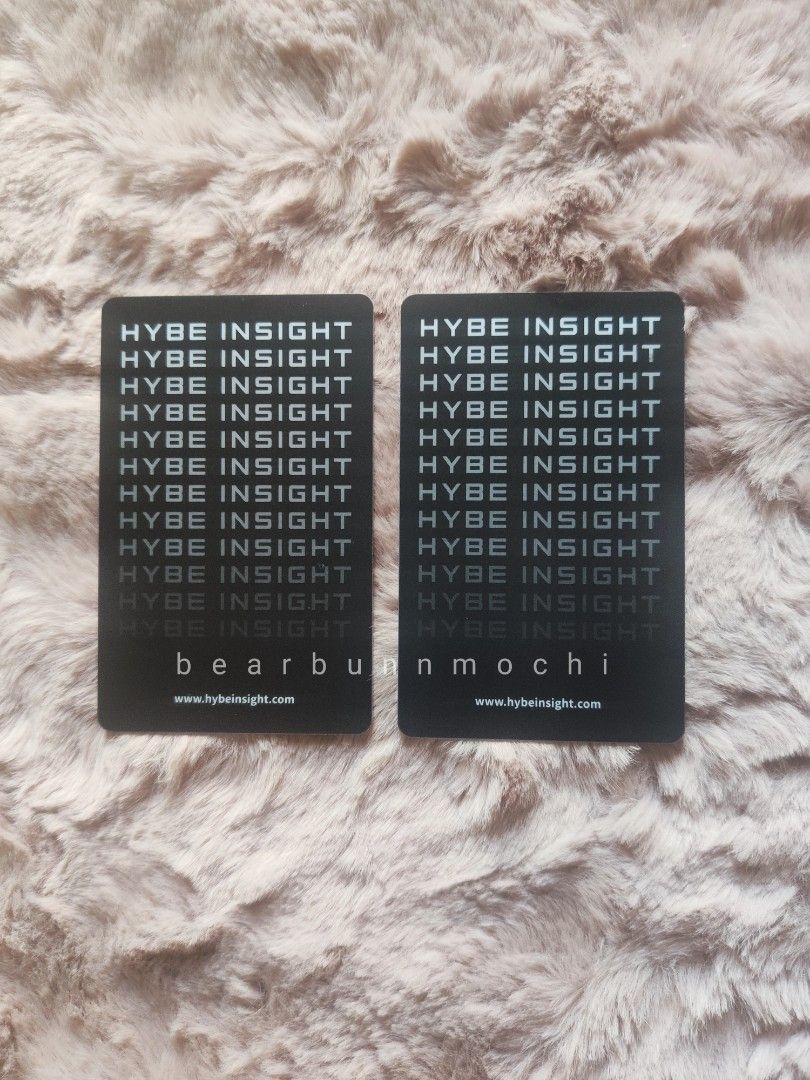 Hybe Insight Butter Lucky Draw PC (Category: K-Wave Merchandise) located in Manila. Submitted by dnvmd (Listing ID 1224002510, Image 2). Description: Hybe Insight Butter Lucky Draw Photocard Taekook Set Taehyung - P2000 Jungkook - P2800 Set - P4600 *MUST TAKE ALL TO PROCEED* Onhand Mint condition DM for inquiries.