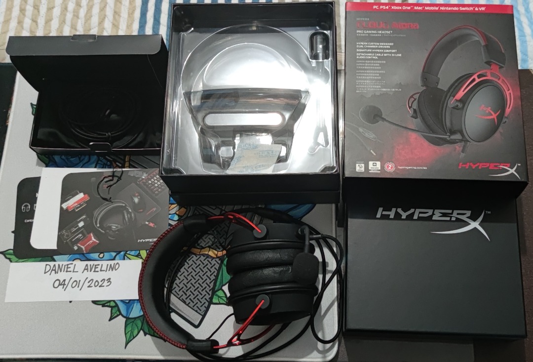 Hyperx Cloud Alpha Gaming Headset Cloud 9 Cable For PC PS4 & Xbox One  Nintendo