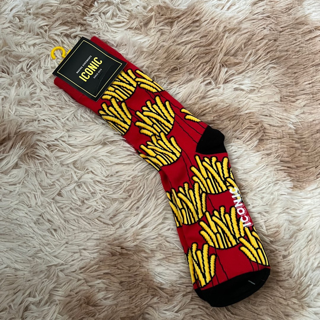 iconic-french-fries-socks-on-carousell