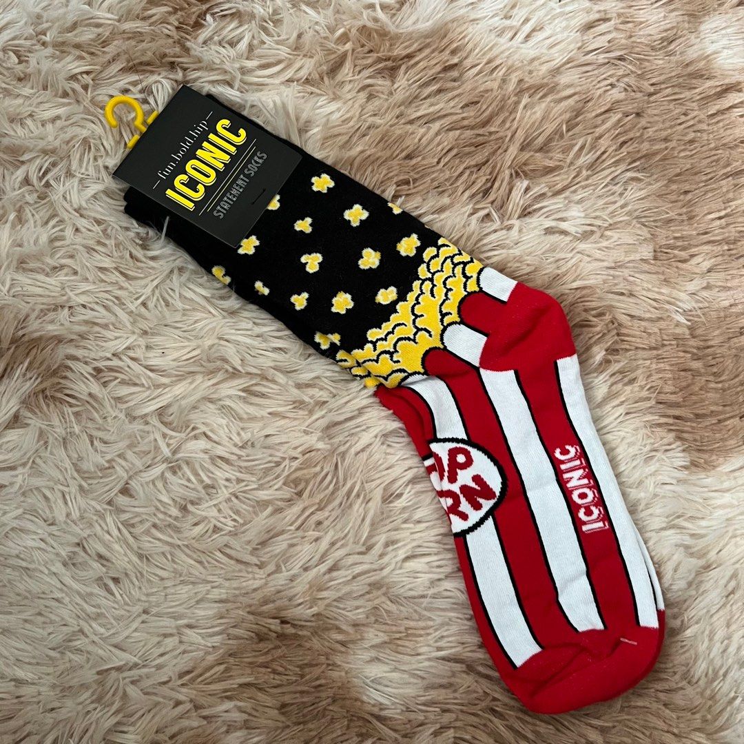 ICONIC Popcorn Socks (Category: Socks) located in Manila. Submitted by jasofficial (Listing ID 1224004676, Image 1). Description: ICONIC Popcorn Design Brand New.