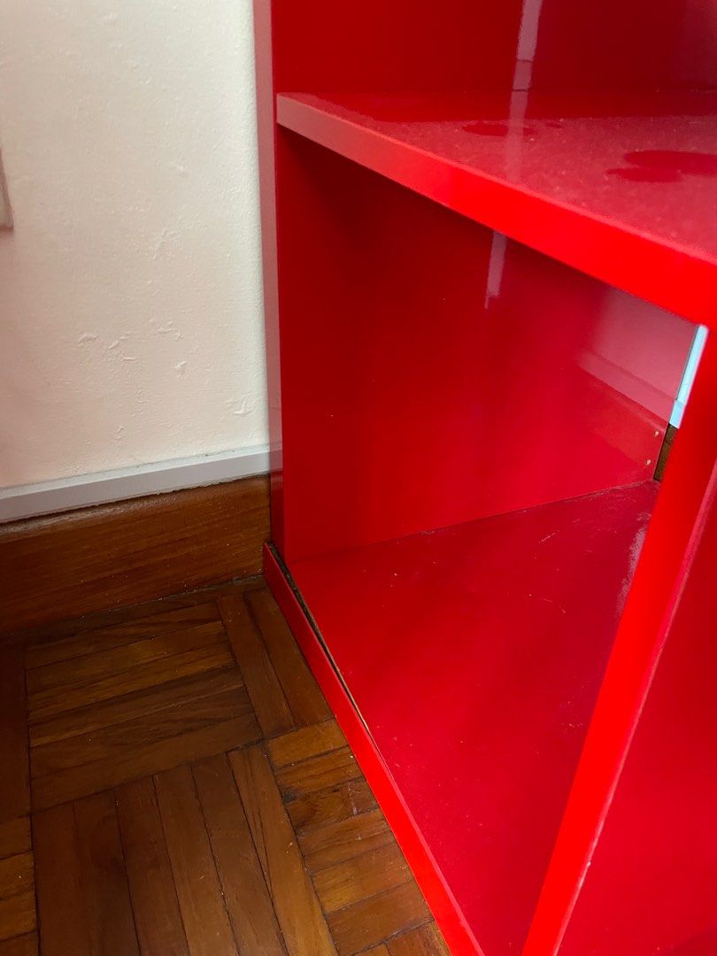 IKEA Kallax Shelving Unit Red, Furniture & Home Living, Furniture