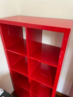 IKEA Kallax Shelving Unit Red