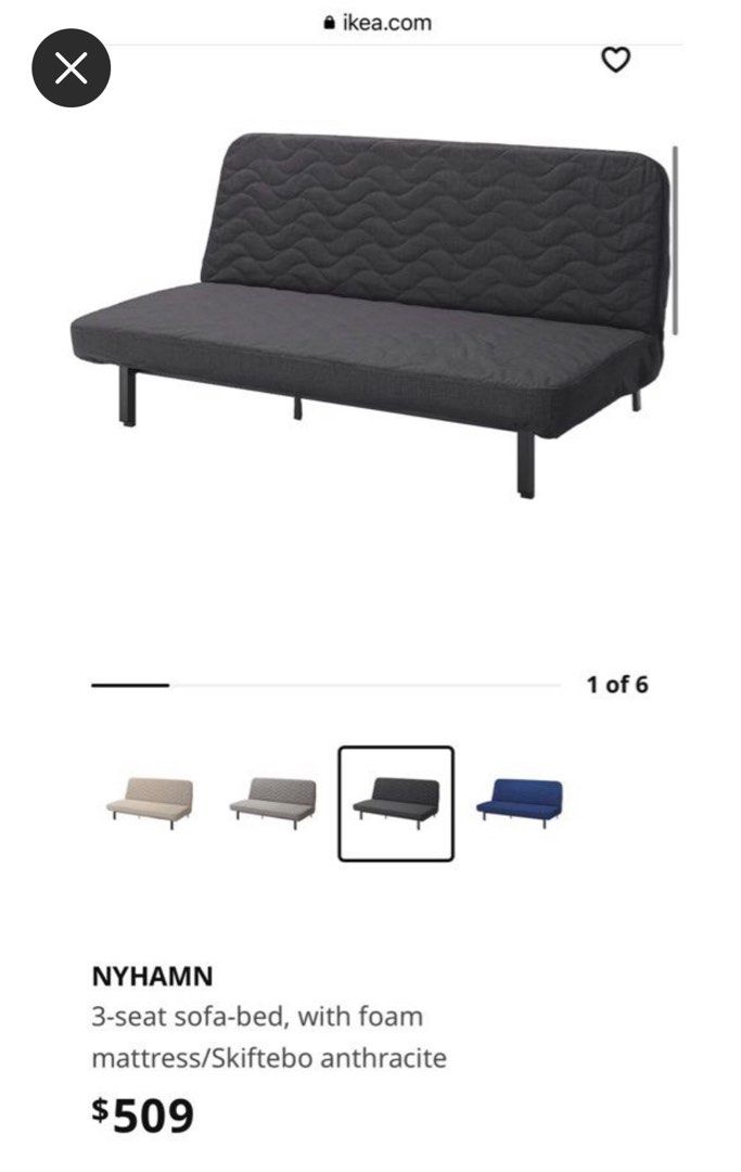 Nyhamn mattress size deals