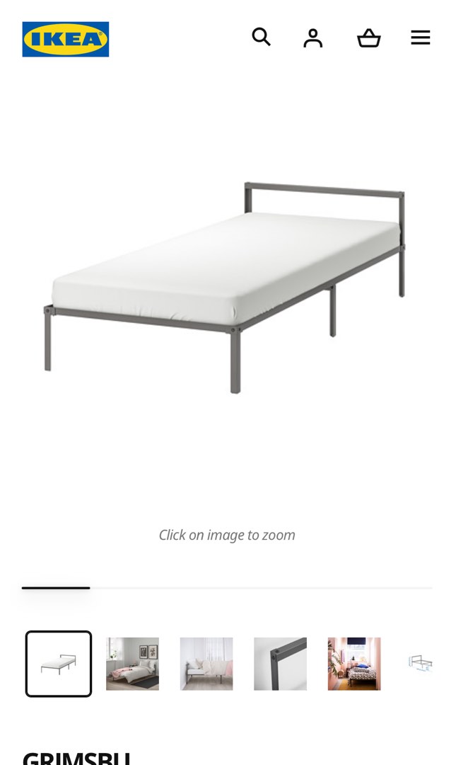 Ikea single bed frame, 傢俬＆家居, 傢俬, 床架及床褥 Carousell