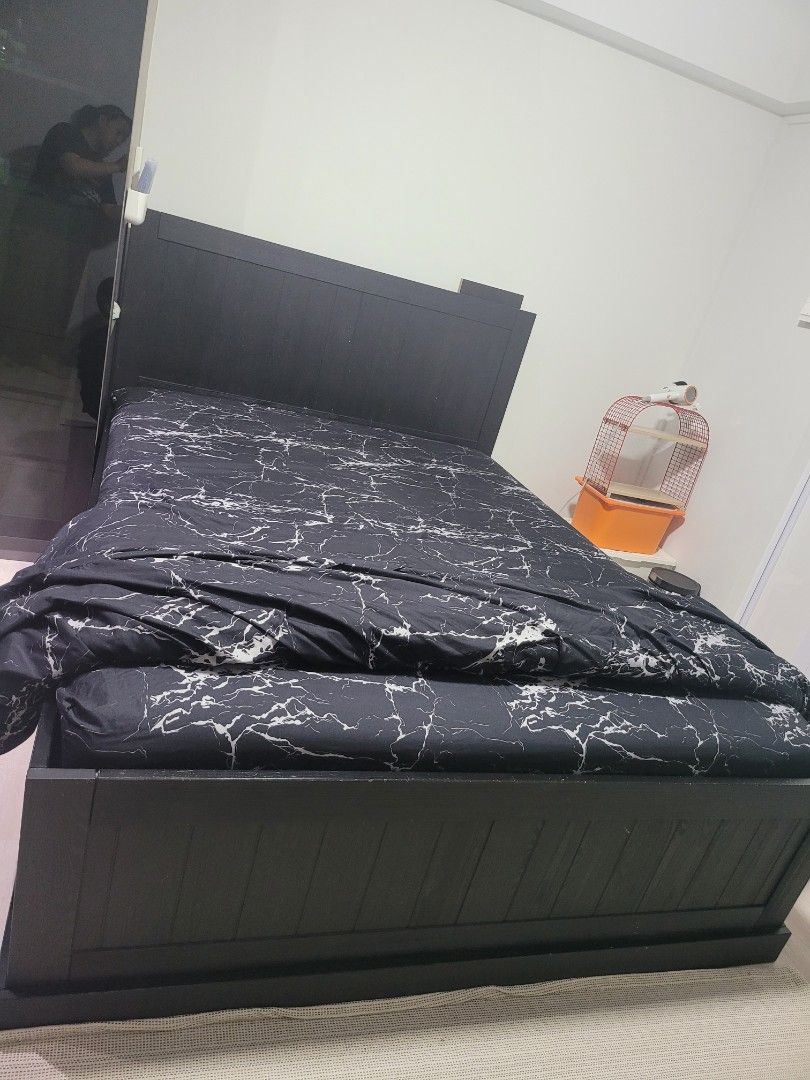 Ikea Storage Bed Frame, Furniture & Home Living, Furniture, Bed Frames